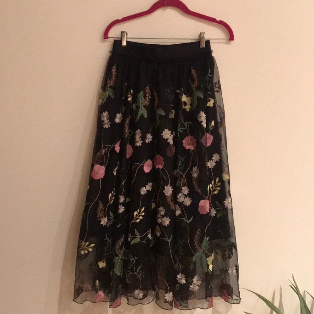 Never worn embroidered skirt